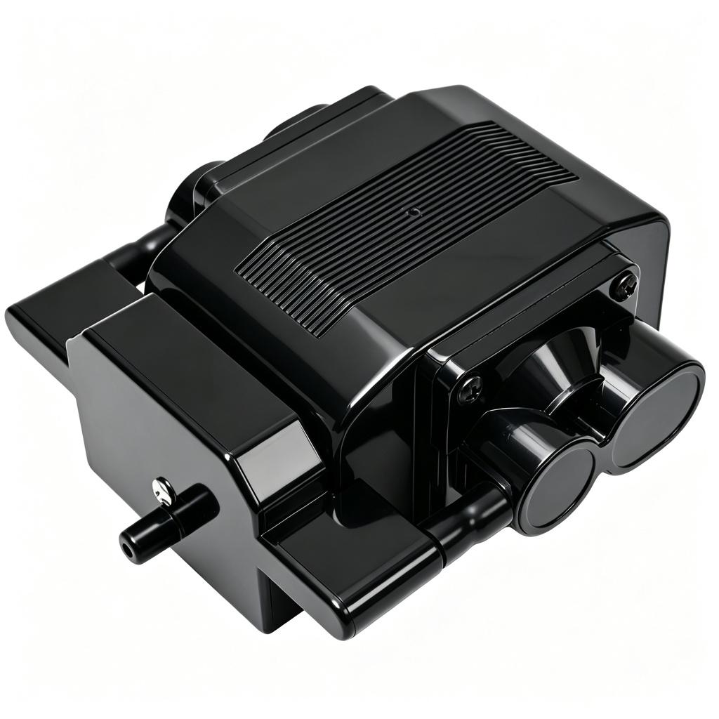 AMP50H electromagnetic air pump on a white background