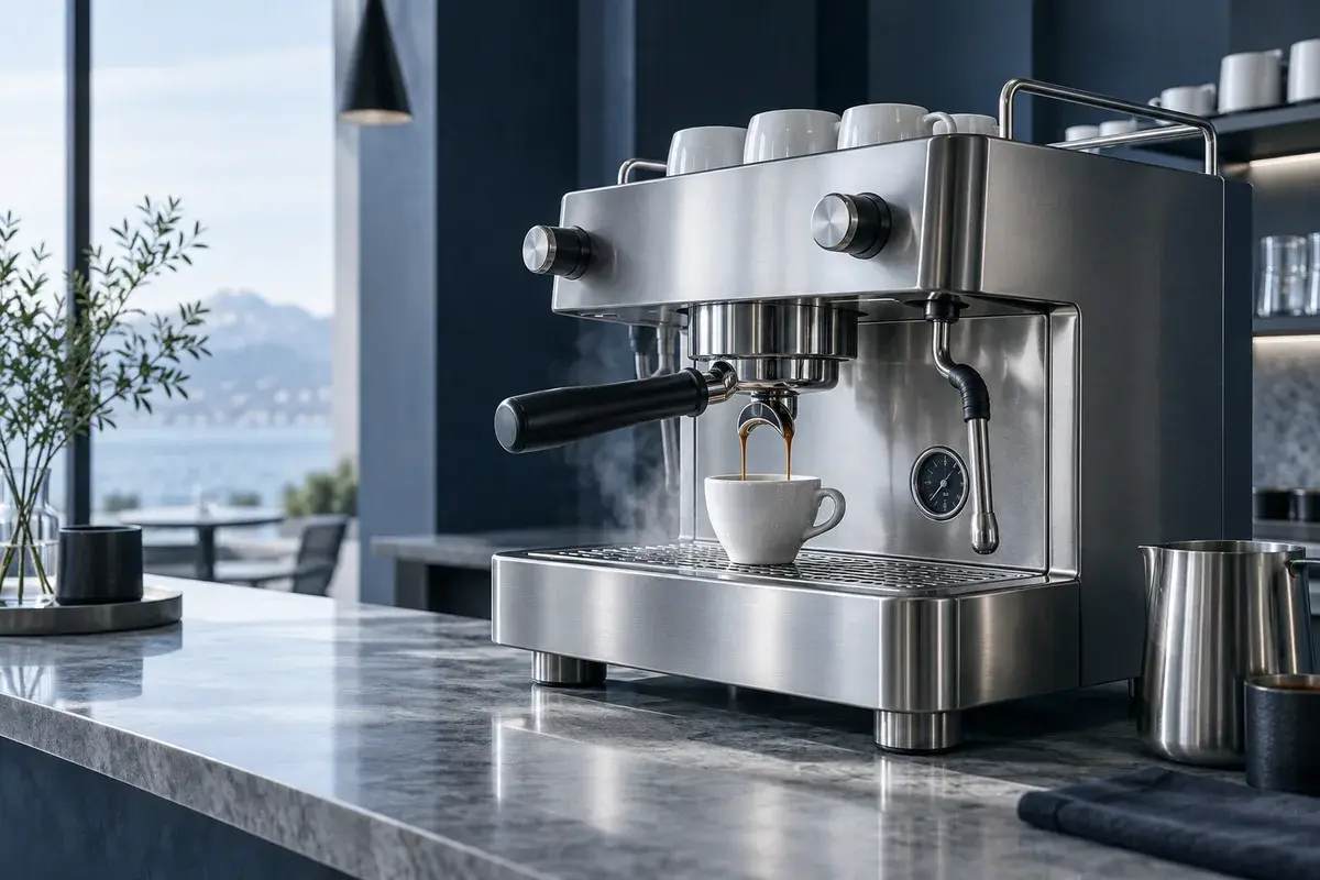 Coffee Machines application concept