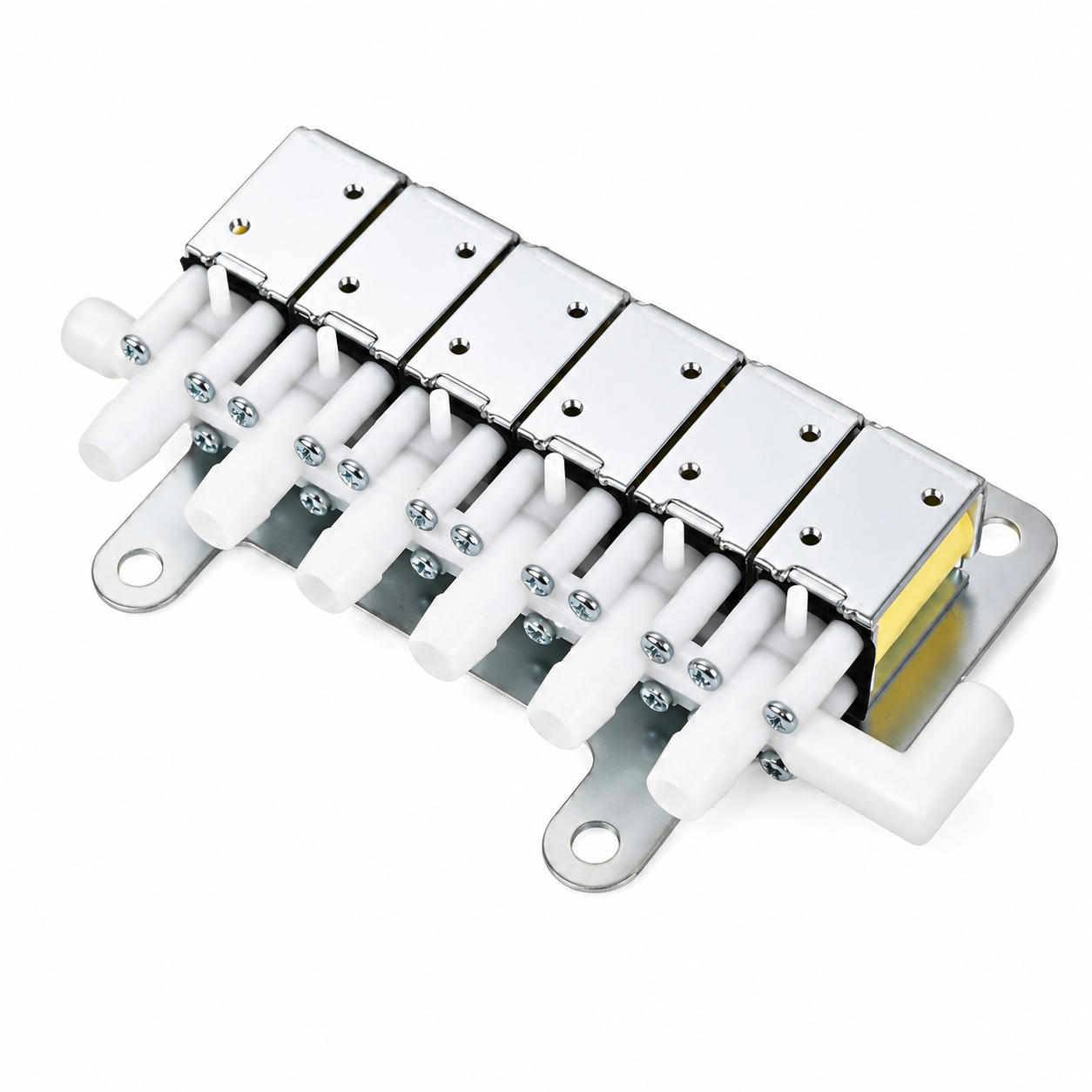 ASV600 micro solenoid valve assembly on a white background